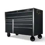 54" Nine-Drawer Double-Bank Masters Series Roll Cab (Gloss Black)