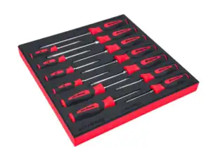 13 pc TORX® Instinct® Soft Grip Combination Screwdriver Set with PRO-FI™ Organization (Red)