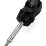 4-5/16" Ratcheting Magnetic Stubby Black Screwdriver
