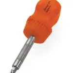 4-5/16" Ratcheting Magnetic Stubby Screwdriver (Orange)
