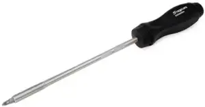 12-15/16" Ratcheting Magnetic Long Black Screwdriver