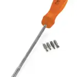 12-15/16" Ratcheting Magnetic Long Screwdriver (Orange)