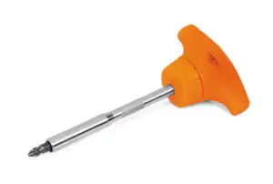 T-Handle Ratcheting Magnetic Standard Screwdriver (Orange)