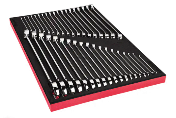 38 pc 12-Point Flank Drive® Plus Combination Wrench Master Set with PRO-FI™ Organization (Red)