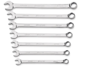 7 pc 12-Point Metric Flank Drive® Plus Combination Wrench Set (10–15 mm and 17 mm)