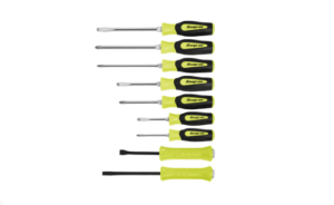 9 pc Screwdriver/Prybar Set (Hi-Viz)