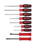 9 pc Screwdriver/Prybar Set (Red)